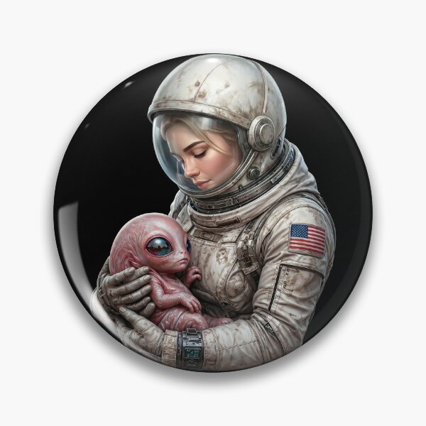 Item preview, Cosmic Motherhood Astronaut and Baby Alien designed and sold by HexOne.