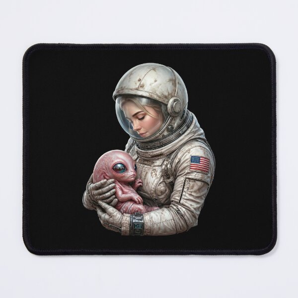 Item preview, Cosmic Motherhood Astronaut and Baby Alien designed and sold by HexOne.