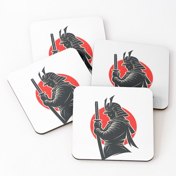 Item preview, Samurai Warrior Silhouette Red Sun Design designed and sold by CreativeMindsetLab.
