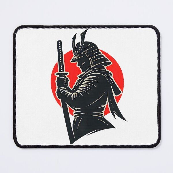 Item preview, Samurai Warrior Silhouette Red Sun Design designed and sold by CreativeMindsetLab.