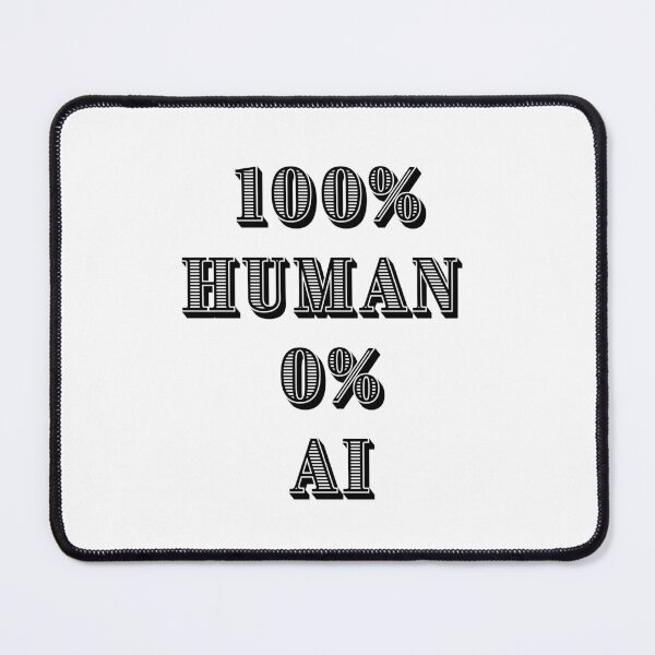 Item preview, 100% HUMAN ZERO AI TYPOGRAPHIC PRINT designed and sold by VirellonInk.
