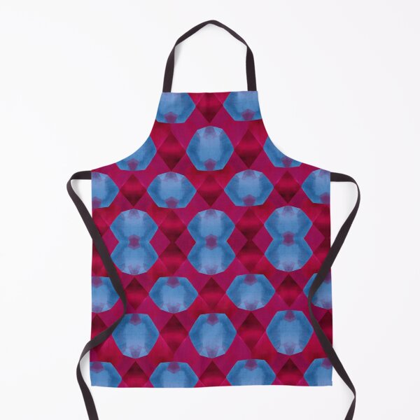 Item preview, Maroon and Blue Geometric Pattern | Bold Abstract Watercolor Mosaic Design designed and sold by Sachie's Studio.