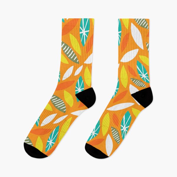 Item preview, Mid-Century Modern Tropical Island Leaves Pattern designed and sold by DEC02.