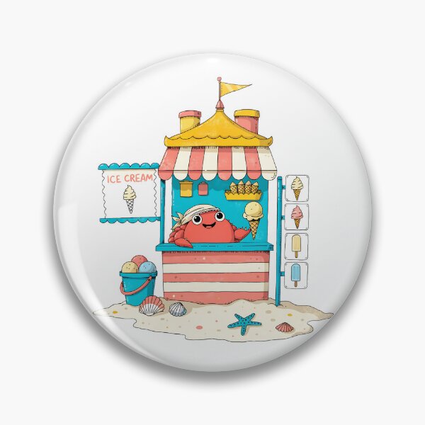 Item preview, Crab Ice Cream Vendor designed and sold by Neural-canvas.