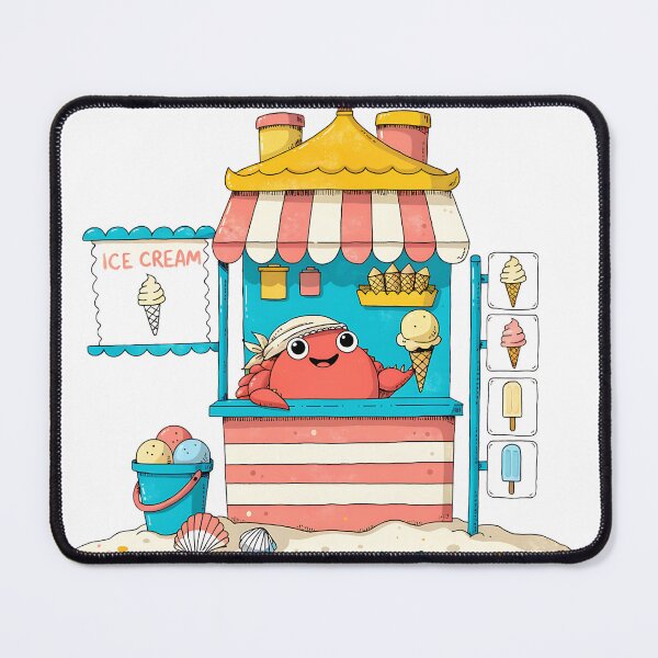 Item preview, Crab Ice Cream Vendor designed and sold by Neural-canvas.