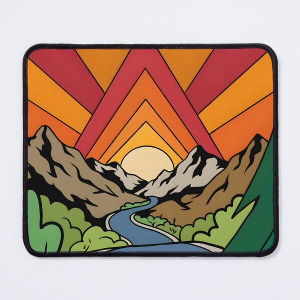 Item preview, Mountain Sunset - Your Path To Freedom designed and sold by Museum Of Non-Existing Art.