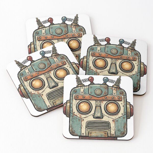 Item preview, Retro Robot Head designed and sold by pictranoosa.