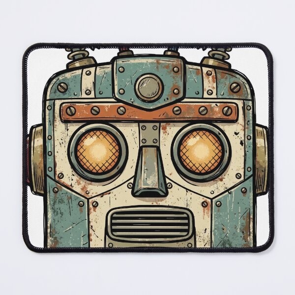 Item preview, Retro Robot Head designed and sold by pictranoosa.