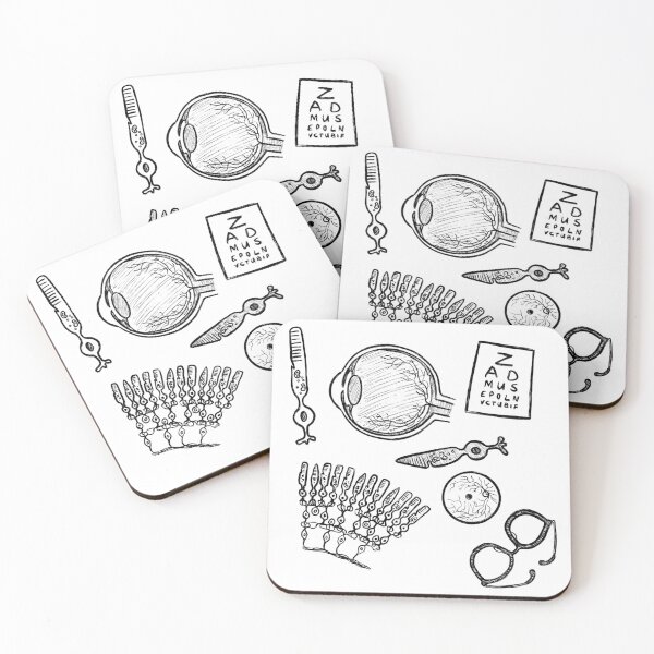 Item preview, Ophthalmology Sketches Optometrist Minimalistic Art designed and sold by BundaBear.