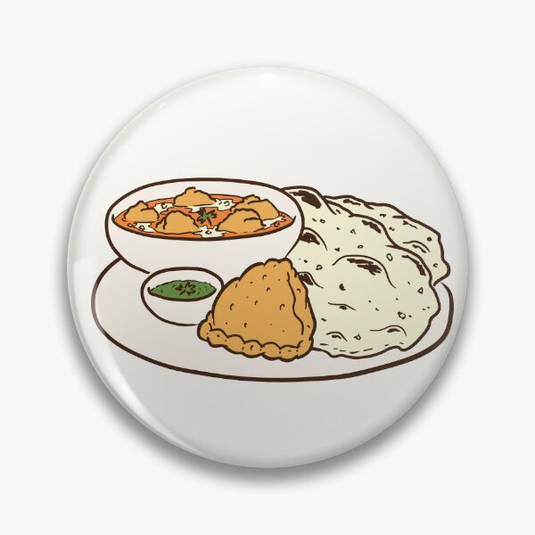 Item preview, Assortment of Indian Food designed and sold by HowtoDrawSimple.
