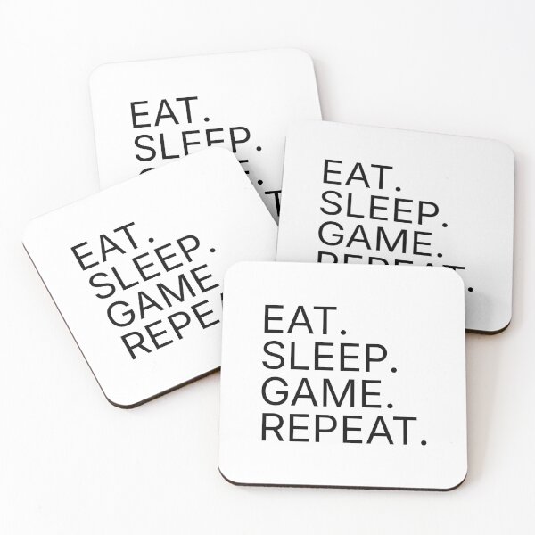 Item preview, Eat Sleep Game Repeat  designed and sold by Karisdesignss.