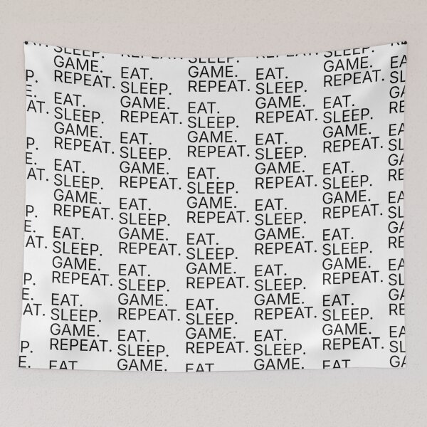 Item preview, Eat Sleep Game Repeat  designed and sold by Karisdesignss.