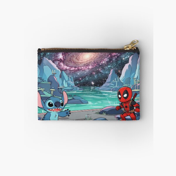 Item preview, Stitch and Deadpool in the galaxy designed and sold by LeagueHeavenGG.