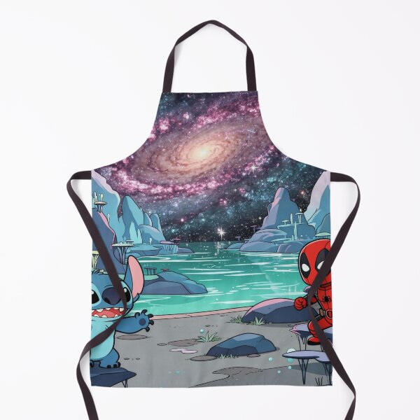 Item preview, Stitch and Deadpool in the galaxy designed and sold by LeagueHeavenGG.