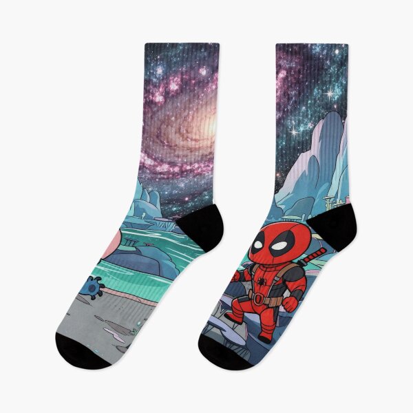Item preview, Stitch and Deadpool in the galaxy designed and sold by LeagueHeavenGG.