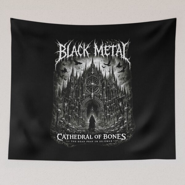 Item preview, Cathedral of Bones Black Metal Gothic Darkness Art designed and sold by DeimosArtIntl.