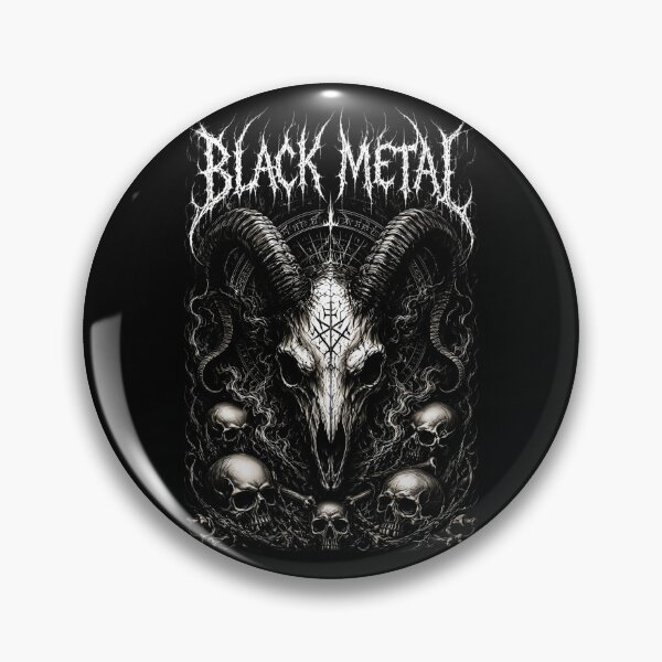 Item preview, Black Metal Goat Skull Dark Occult Gothic Artwork designed and sold by DeimosArtIntl.