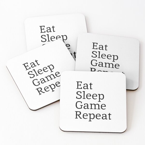 Item preview, Eat Sleep Game Repeat  designed and sold by Karisdesignss.