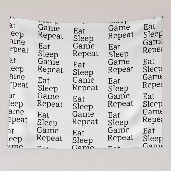 Item preview, Eat Sleep Game Repeat  designed and sold by Karisdesignss.