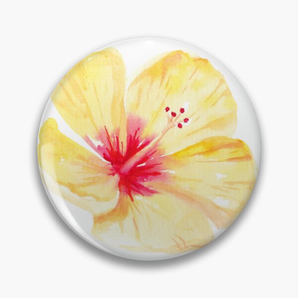 Item preview, Yellow hibiscus designed and sold by Sunny side up designs.
