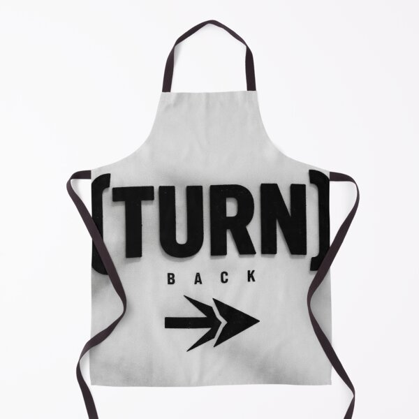 Item preview, Turn Back Arrow Sign - No Turning Back Motivational Quote - Black and White Typography Poster designed and sold by RAMHEARTS.