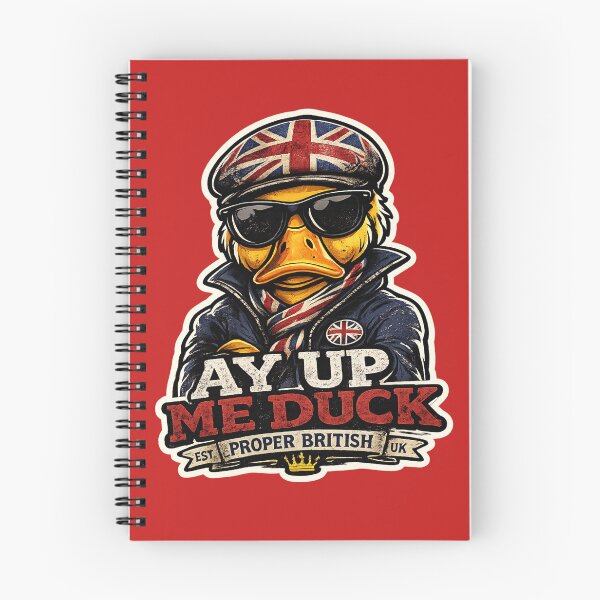 Item preview, Grunge Cool British Duck Ay Up Me Duck designed and sold by ModkMerch.
