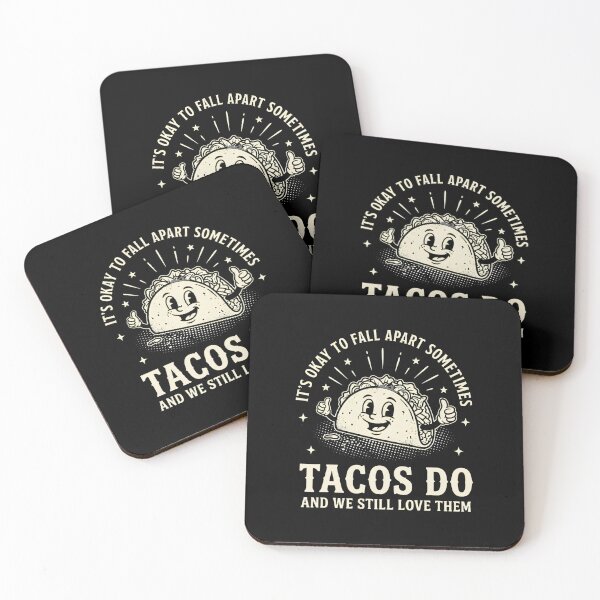 Item preview, It's Okay To Fall Apart Tacos Do Vintage designed and sold by LunaMagicStudio.