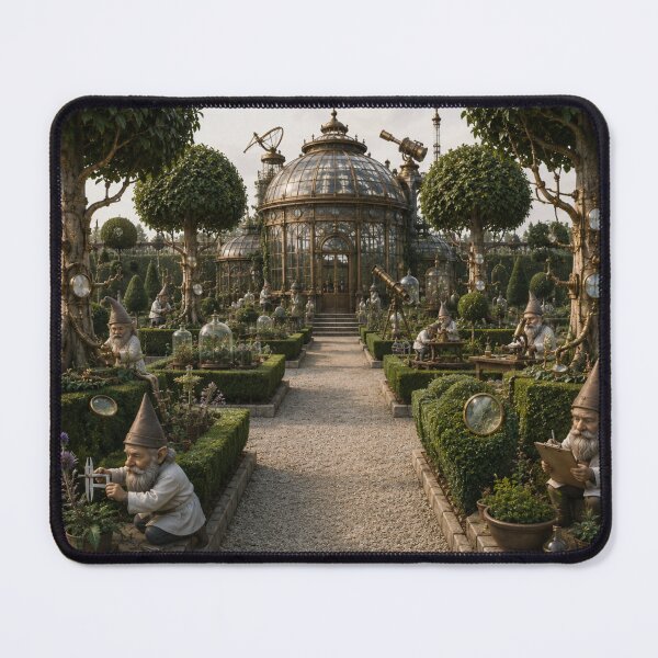 Item preview, The Laboratory of Living Wonders – Baroque Botanical Gnome Research Garden designed and sold by InnerwayStudio.
