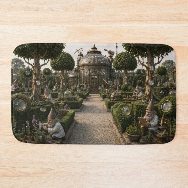 Item preview, The Laboratory of Living Wonders – Baroque Botanical Gnome Research Garden designed and sold by InnerwayStudio.