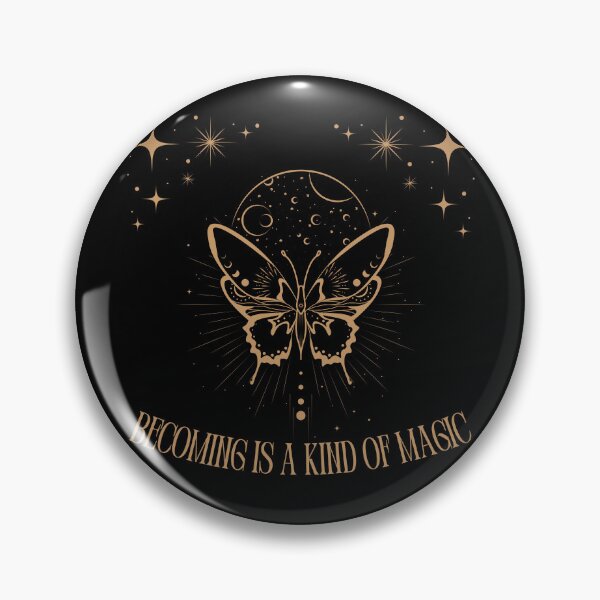 Item preview, Becoming Is A Kind Of Magic | Celestial Butterfly Witchcore Design designed and sold by Starlett Designs.