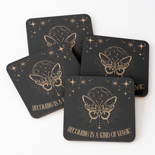 Item preview, Becoming Is A Kind Of Magic | Celestial Butterfly Witchcore Design designed and sold by Starlett Designs.