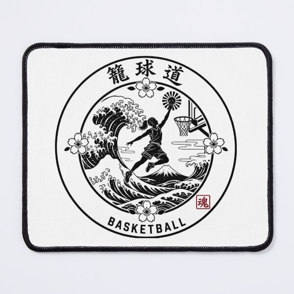 Item preview, Kago Kyu Do Women's – Japanese Ukiyo-e Women's Basketball Sticker designed and sold by Locker39.