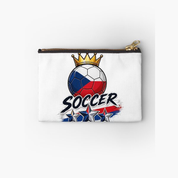 Item preview, Vintage Czech Republic flag Crowned Soccer Ball designed and sold by QuiteOrbit.