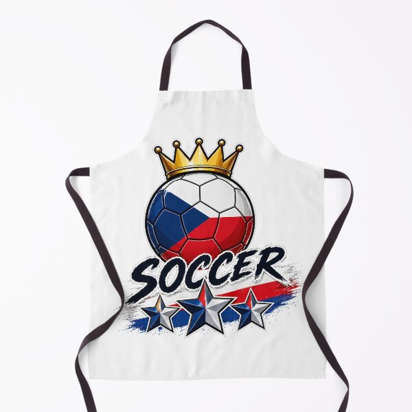 Item preview, Vintage Czech Republic flag Crowned Soccer Ball designed and sold by QuiteOrbit.