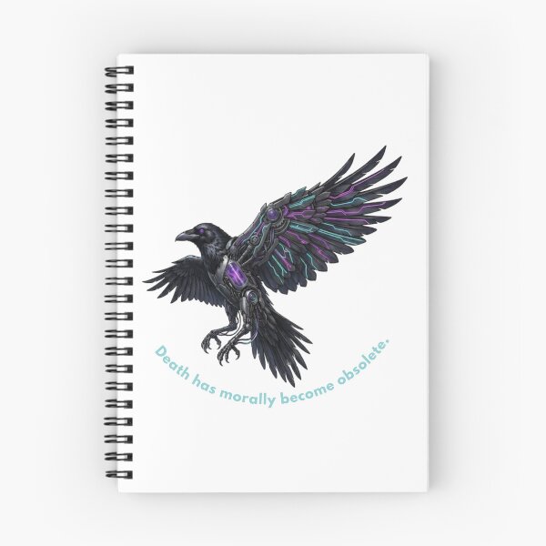 Item preview, Death Has Morally Become Obsolete: Cyber Raven Techwear designed and sold by CalmFrameArt.