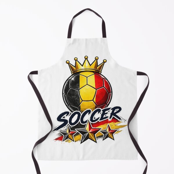 Item preview, Vintage Belgium flag Crowned Soccer Ball designed and sold by QuiteOrbit.