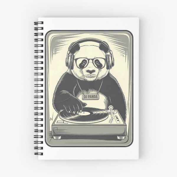 Item preview, DJ Panda – Retro Vinyl Vibes  - International Music Day designed and sold by Art-Arcade6.