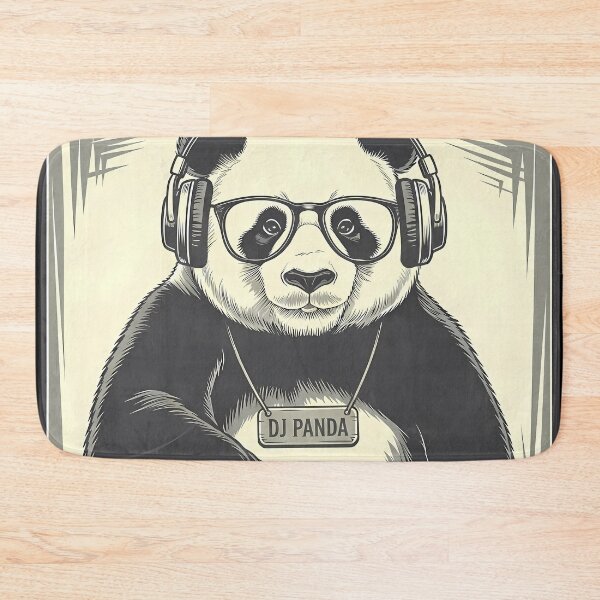 Item preview, DJ Panda – Retro Vinyl Vibes  - International Music Day designed and sold by Art-Arcade6.