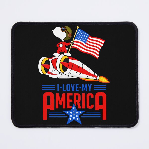 Item preview, I Love My America USA Patriot Snoopy Fourth Of July designed and sold by LysiTHWIP.