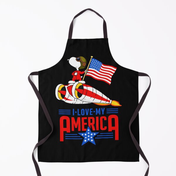 Item preview, I Love My America USA Patriot Snoopy Fourth Of July designed and sold by LysiTHWIP.