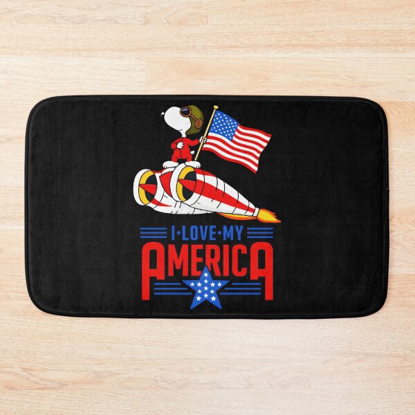 Item preview, I Love My America USA Patriot Snoopy Fourth Of July designed and sold by LysiTHWIP.