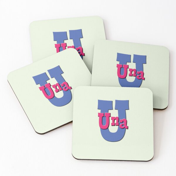 Item preview, U is for Una, Girl’s and Woman's Name and Initial  designed and sold by CharlottePlaceArt.