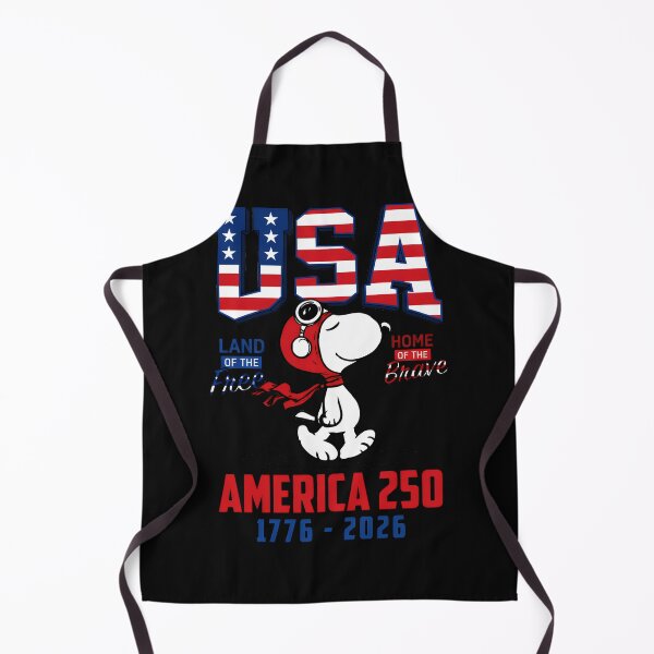 Item preview, USA Land Of The Free Home Of The Brave America 250 1776 - 2026 Snoopy American Patriot Anniversary Celebration designed and sold by LysiTHWIP.