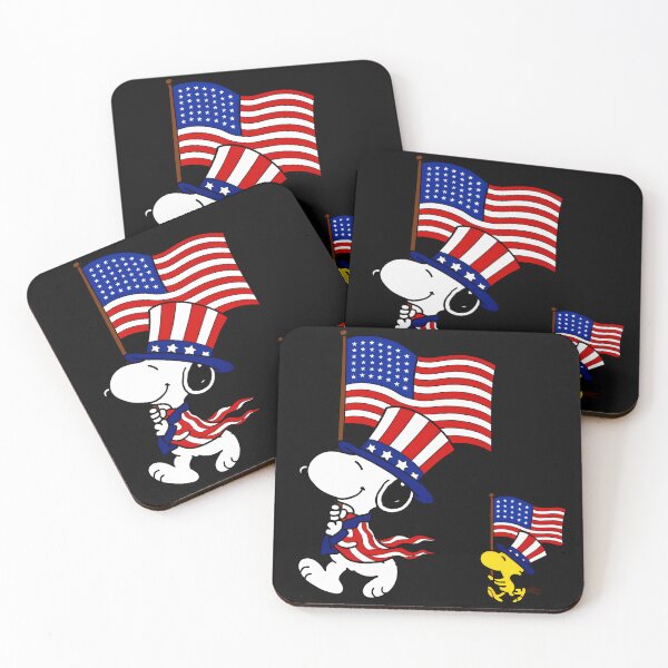 Item preview, Snoopy Woodstock Patriotic American Flag Independence Day Celebration designed and sold by LysiTHWIP.