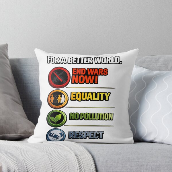 Item preview, For A Better World – Equality, Respect, Peace & Environment Inspirational Humanitarian Artwork designed and sold by Hookesmode.