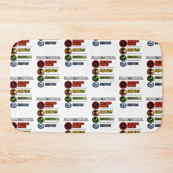Item preview, For A Better World – Equality, Respect, Peace & Environment Inspirational Humanitarian Artwork designed and sold by Hookesmode.