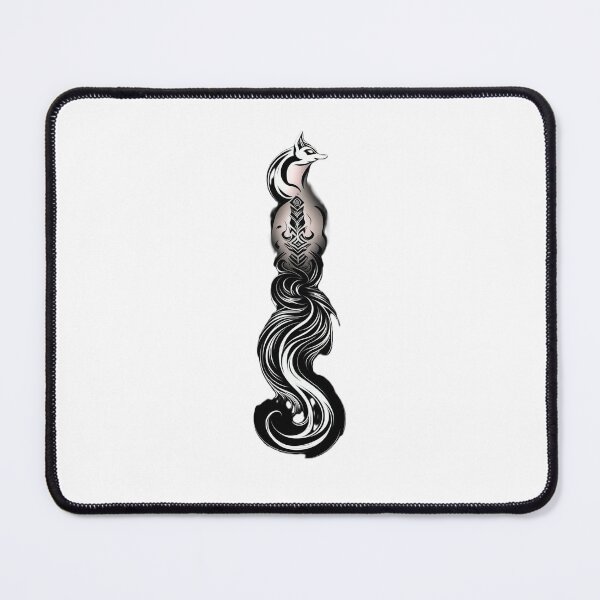 Item preview, Minimalist Tribal Fox with Flowing Tail designed and sold by Mido-artister.