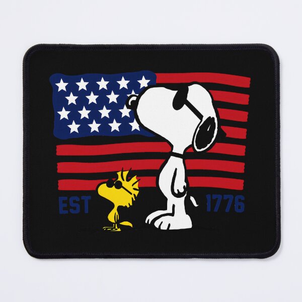 Item preview, Snoopy Woodstock Est 1776 American Flag Patriot Independence Day designed and sold by LysiTHWIP.