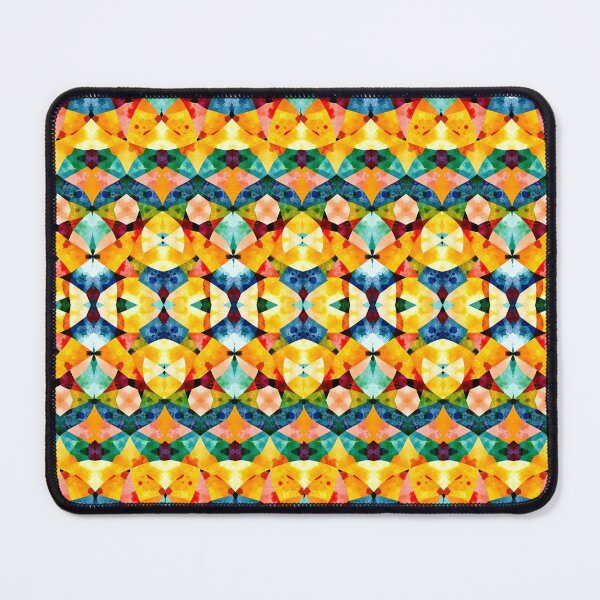 Item preview, Colorful Kaleidoscope Geometric Pattern | Vibrant Abstract Watercolor Mosaic designed and sold by Sachie's Studio.