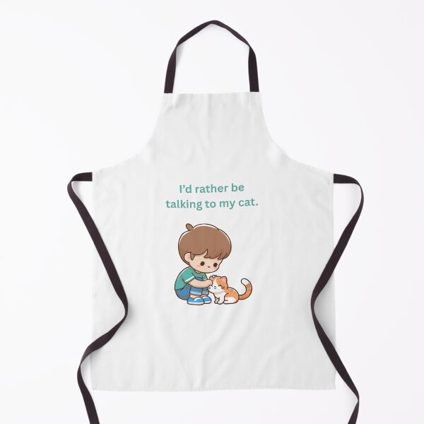 Item preview, I'd rather be talking to my cat designed and sold by Nene Bird Designs.